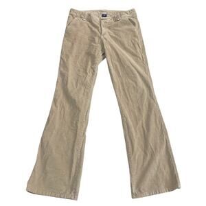 Gap Women Size 10 Regular Low Rise Bootcut Corduroy Pants Biege Tan